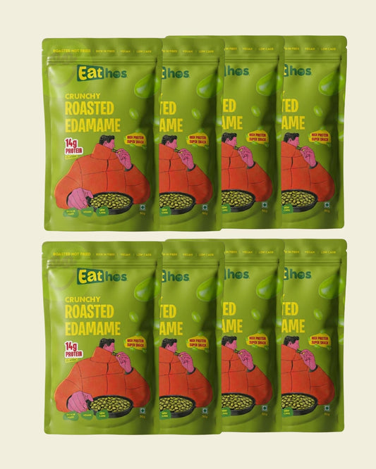 PACK OF 8 - Eathos Crunchy Roasted Edamame (CLASSIC)- 30g each