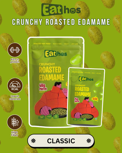 THE SNACK STACK- Eathos Crunchy Edamame | PACK OF 6 | 100g x 6