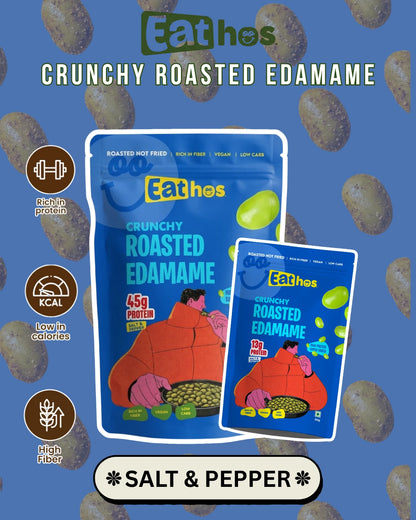 THE SNACK STACK- Eathos Crunchy Edamame | PACK OF 6 | 100g x 6